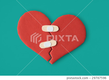 HeartBroken Bandage Cure Heal Paper Craft 29787596