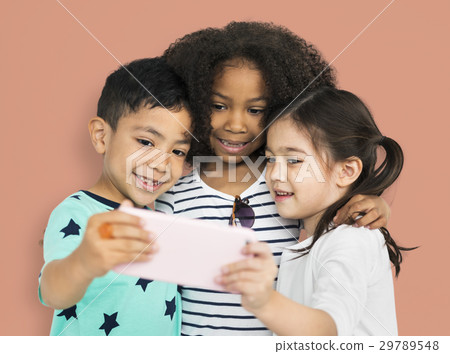 Little Children Selfie Posing Concept Little Children Selfie Posing Concept 29789548