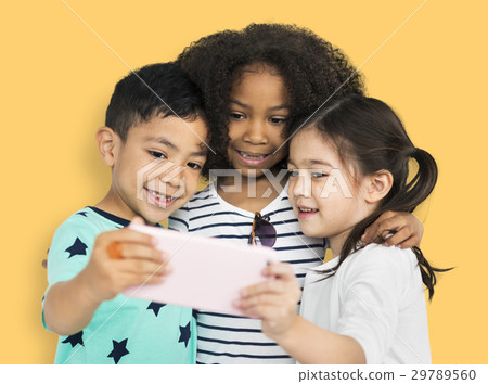 Little Children Selfie Posing Concept 29789560