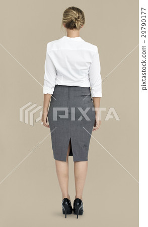 Woman Rear View Abstract Portrait Concept 29790177