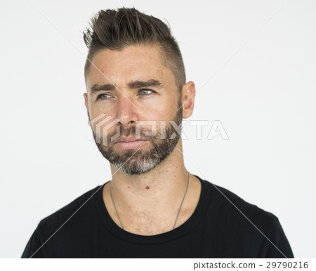 Man Serious Studio Portrait Concept 29790216
