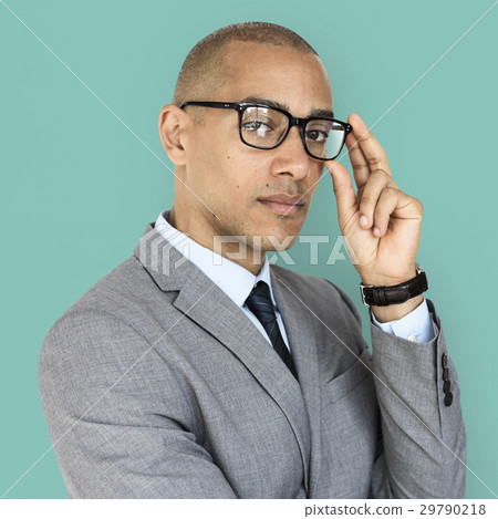 African Descent Business Man Glasses Concept African Descent Business Man Glasses Concept 29790218