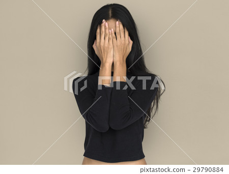 Women Hands Covering Face Studio Women Hands Covering Face Studio 29790884