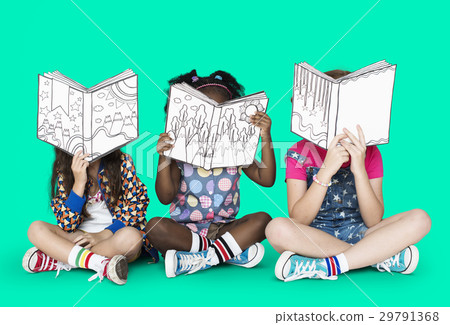 Little Children Reading Story Books Little Children Reading Story Books 29791368