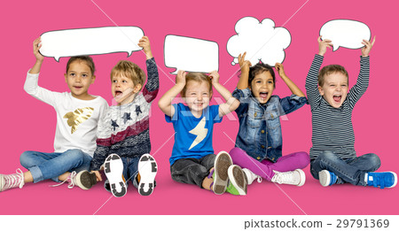 Children Smiling Happiness Friendship Togetherness Speech Bubble Children Smiling Happiness Friendship Togetherness Speech Bubble 29791369