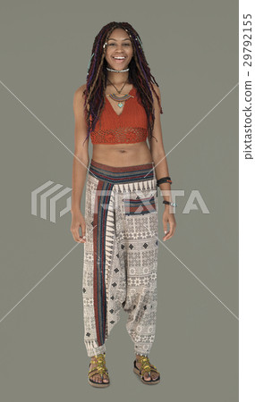 African Descent Female Standing Smiling African Descent Female Standing Smiling 29792155