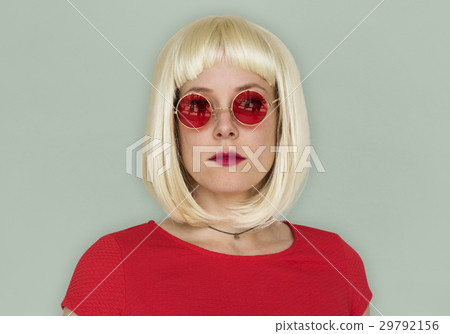 Caucasian Woman Cool Neutral Poker Face Caucasian Woman Cool Neutral Poker Face 29792156