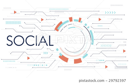 Digital Community Digital Social Media Icon Digital Community Digital Social Media Icon 29792397