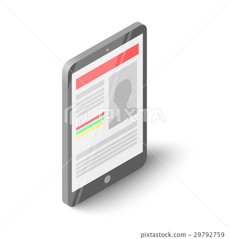 Phone icon, isometric style - Stock Illustration [29792759] - PIXTA