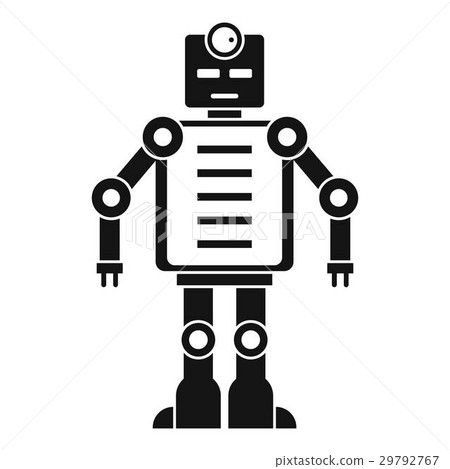 Artificial intelligence robot icon, simple style Artificial intelligence robot icon, simple style 29792767
