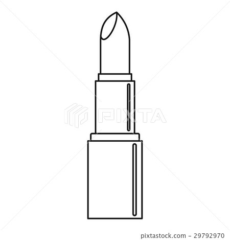 Open lipstick icon, outline style 29792970