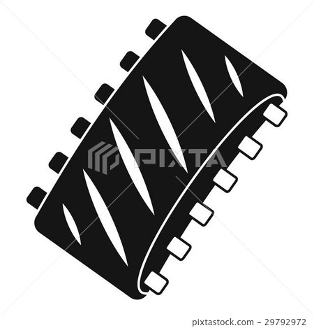 Pork rib meat icon, simple style 29792972