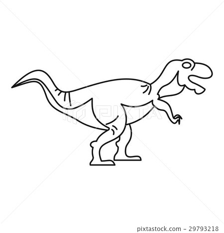 Tyrannosaur icon, outline style Tyrannosaur icon, outline style 29793218