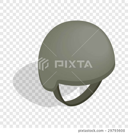 Military helmet isometric icon 29793608