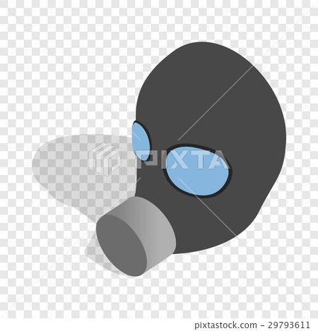 Gas mask isometric icon 29793611