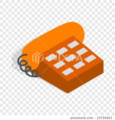 Phone handset isometric icon Phone handset isometric icon 29794083