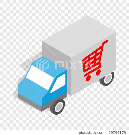 Truck for delivery isometric icon 29794179