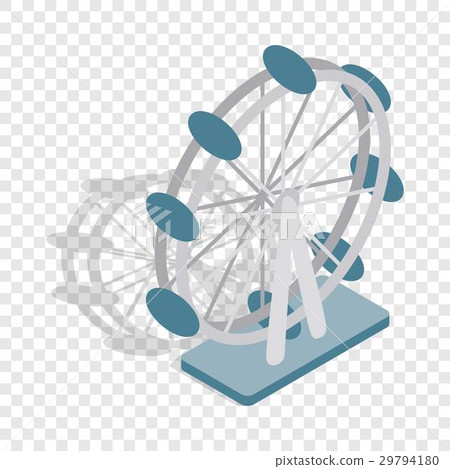 Ferris wheel isometric icon 29794180