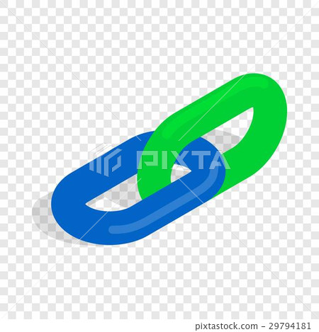 Chain link isometric icon Chain link isometric icon 29794181