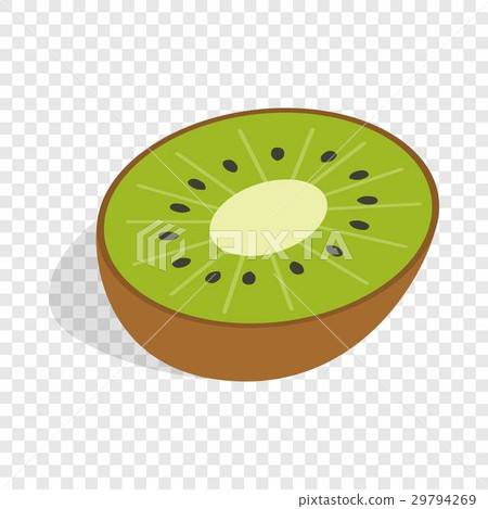 Half of kiwi fruit isometric icon Half of kiwi fruit isometric icon 29794269