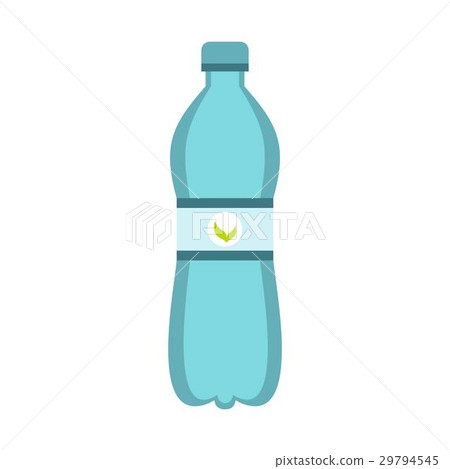 Blue bottle of water icon, flat style Blue bottle of water icon, flat style 29794545