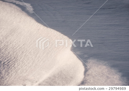 fresh snow covered on ground in winter 29794989
