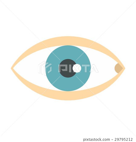 Healthy eye icon, flat style Healthy eye icon, flat style 29795212