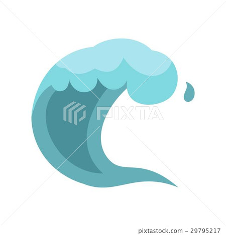 Wave icon, cartoon style 29795217