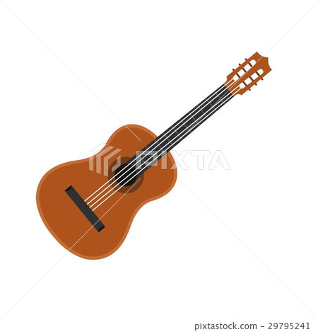 Guitar icon, flat style 29795241
