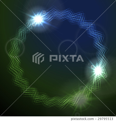 Glowing vector round lines design - Stock Illustration [29795513] - PIXTA