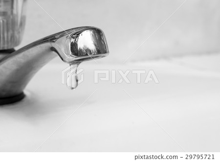Closeup tap with water dropping Closeup tap with water dropping 29795721