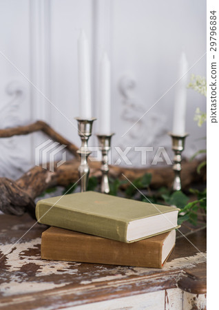 Romantic autumn scenery for photo shoots. Old Romantic autumn scenery for photo shoots. Old 29796884