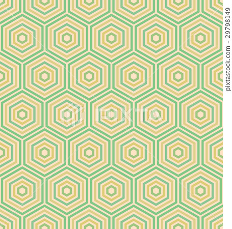 Seamless Abstract Pattern With Hexagons - Stock Illustration [29798149 ...