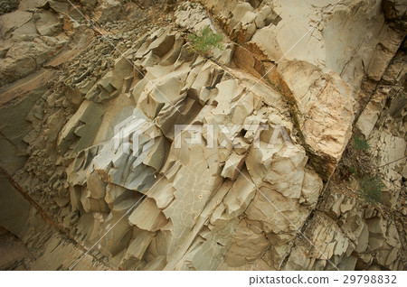 Small Rocks With Sharp Edges Stock Photo