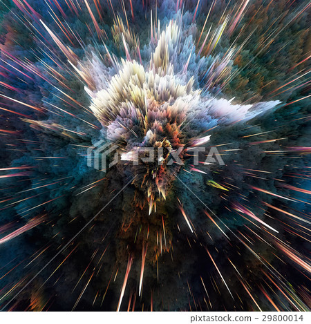 Colorful galaxy clouds and big bang abstract star 29800014