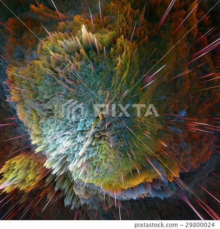 Colorful galaxy clouds and big bang abstract star Colorful galaxy clouds and big bang abstract star 29800024