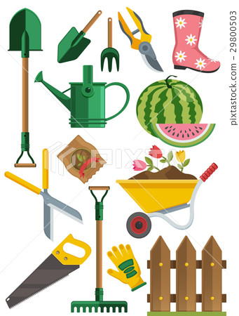Gardening icons set 29800503