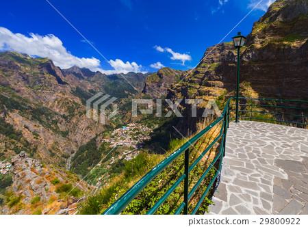 Viewpoint in mountains - Madeira Portugal Viewpoint in mountains - Madeira Portugal 29800922
