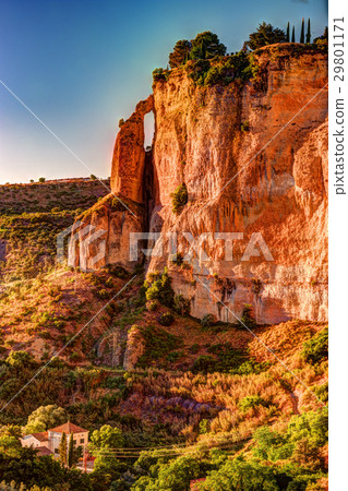 Ronda, Spain, a landscape with the Tajo Gorge 29801171