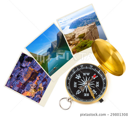 Norway travel images and compass (my photos) 29801308