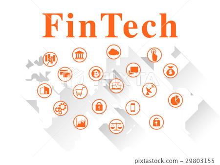 fintech_ Illustration _ world map fintech_ Illustration _ world map 29803155