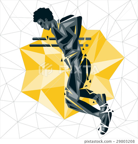 Geometric Crossfit concept Geometric Crossfit concept 29803208