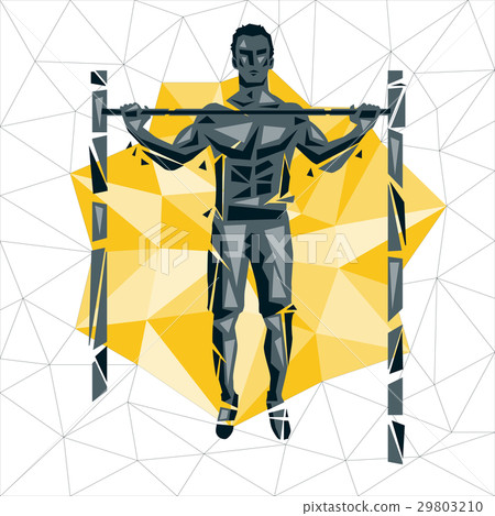 Geometric Crossfit concept Geometric Crossfit concept 29803210
