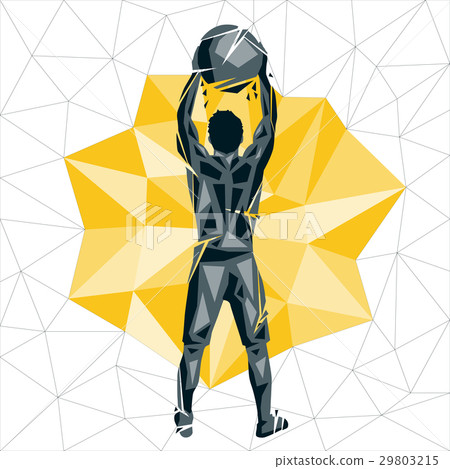 Geometric Crossfit concept Geometric Crossfit concept 29803215