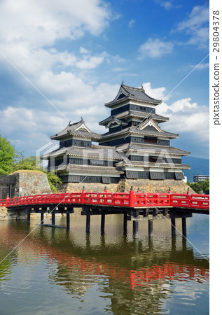 Nagano Matsumoto castle castle tower and buried bridge 29804378