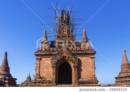 Bagan buddha tower at day Bagan buddha tower at day 29804524