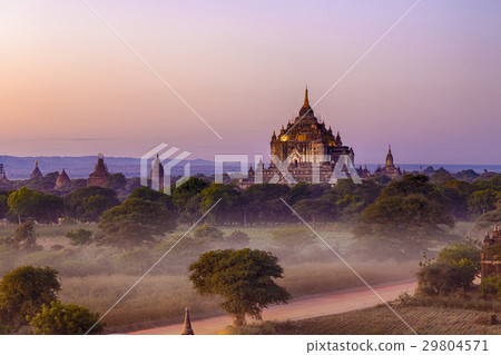 Bagan temple during golden hour 29804571