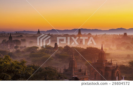 Bagan temple during golden hour 29804572