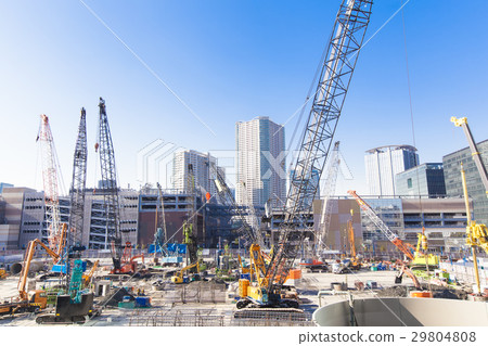 辦公區域的大型建築工地 29804808