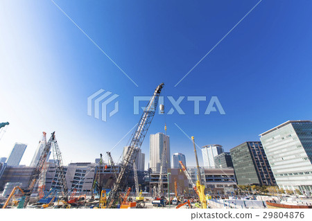 辦公區域的大型建築工地 29804876